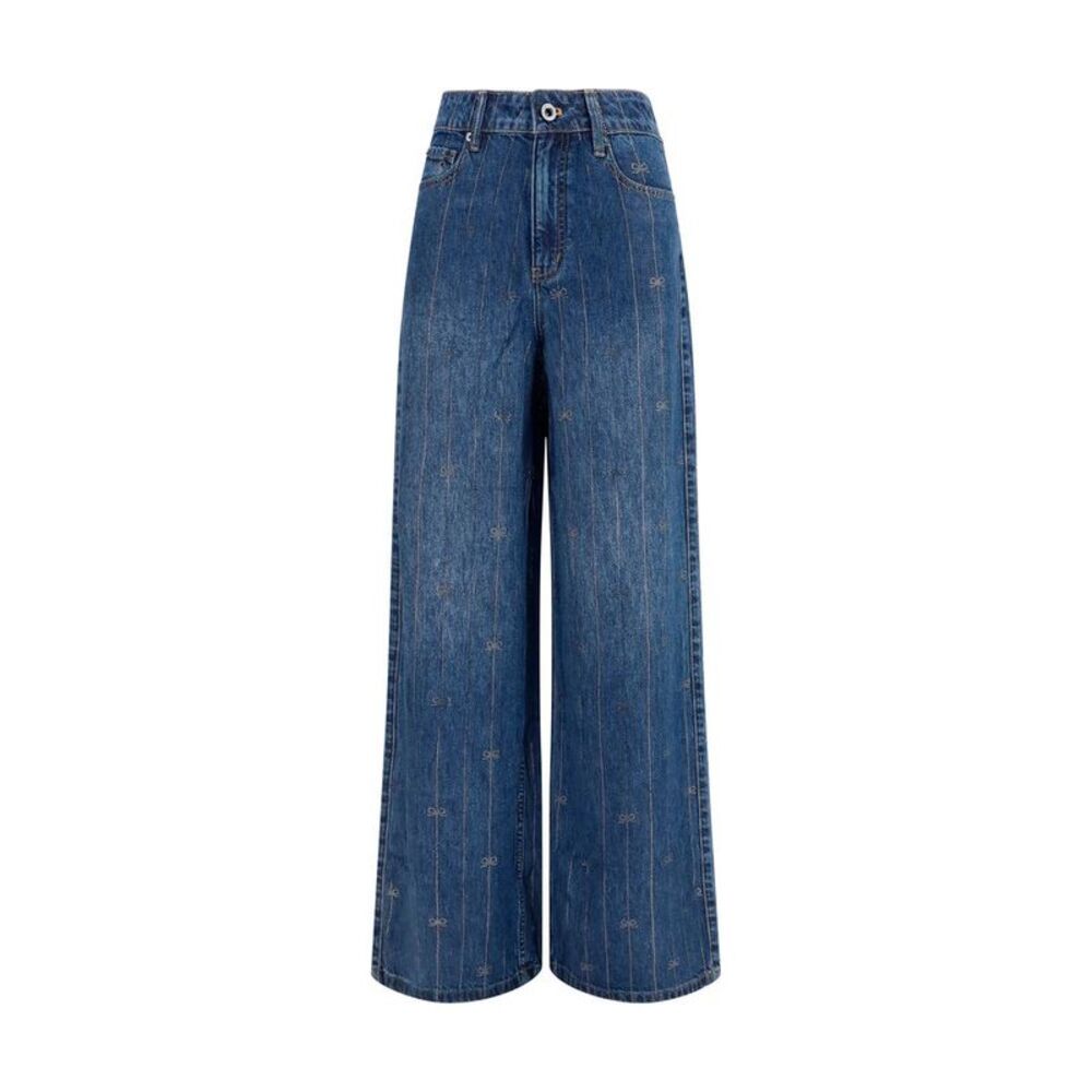 Self-Portrait Blue Lyocell Jeans Women's Denim